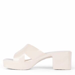 Jeffrey Campbell Jelly Platform Sandals - White